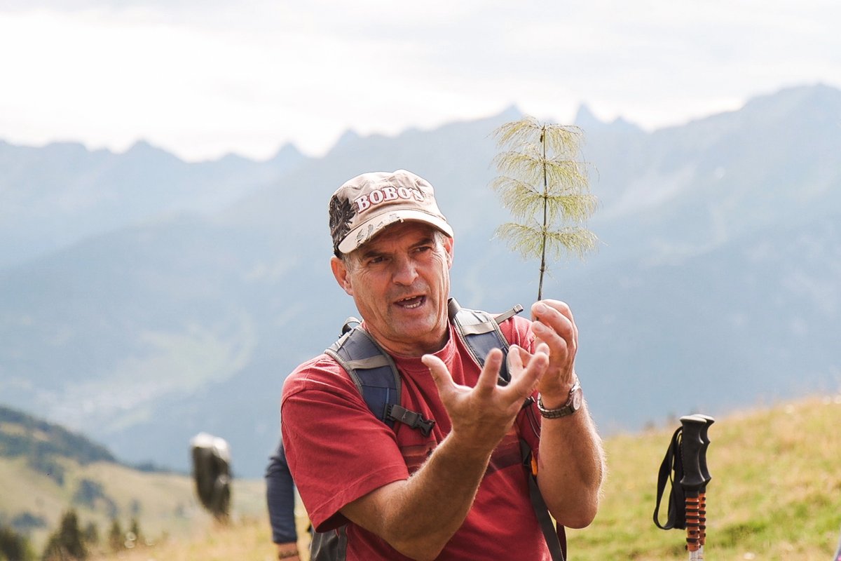 In the mountains with Hans Peter